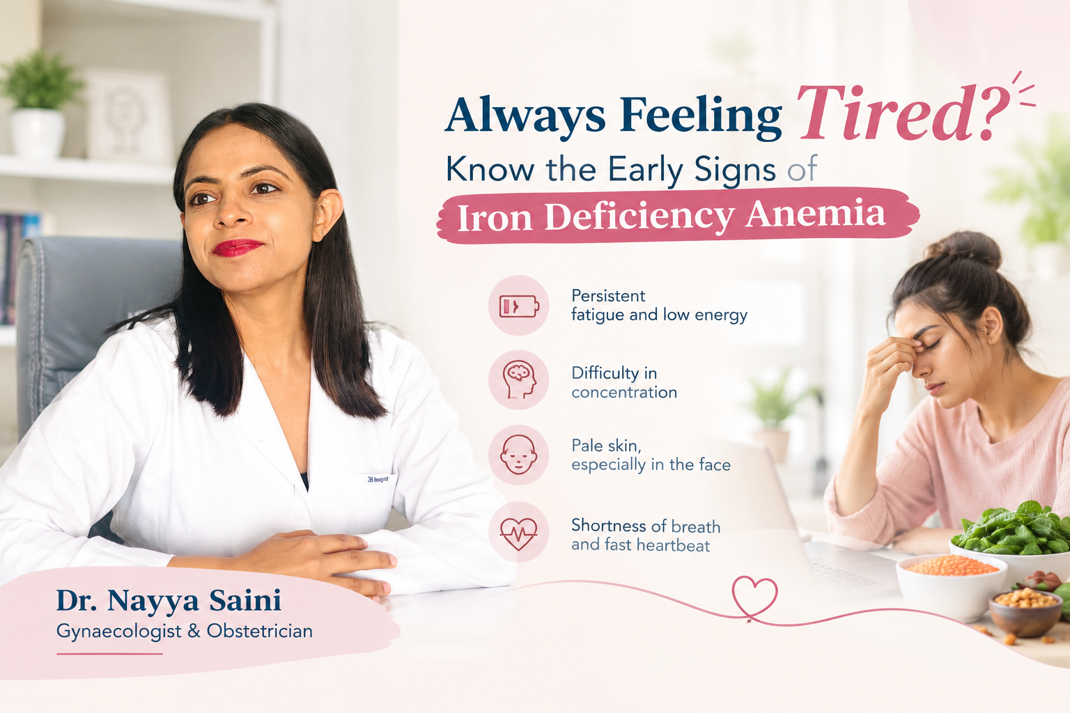 ARE YOU ALWAYS FEELING TIRED? EARLY SIGNS OF IRON DEFICIENCY ANEMIA